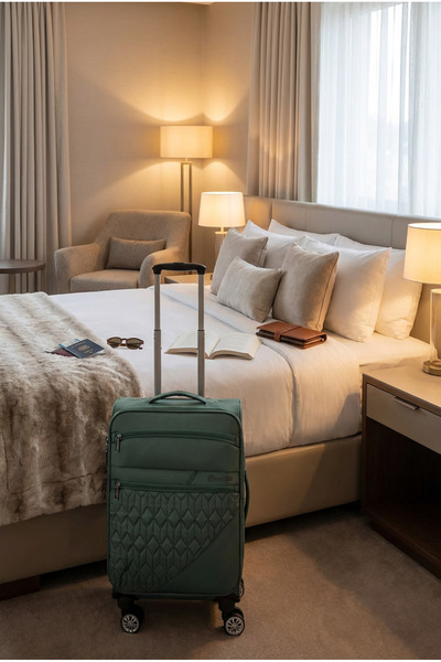 Wexta Valiz Kabin Boy Wx-3001 Model Vita Serisi KABİN / KÜÇÜK Boy Haki Kumaş ...