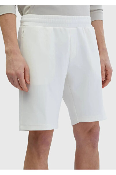 Ramsey Ecru Plain Knitted Jogging Fit Sports Bermuda