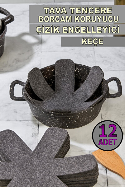 LOCAL MARKET 12 ΤΕΜ. Προστατευτικό για τηγάνια, κατσαρόλες, γυαλί, μπολ, κατά των γρατσουνιών (30x30 cm)