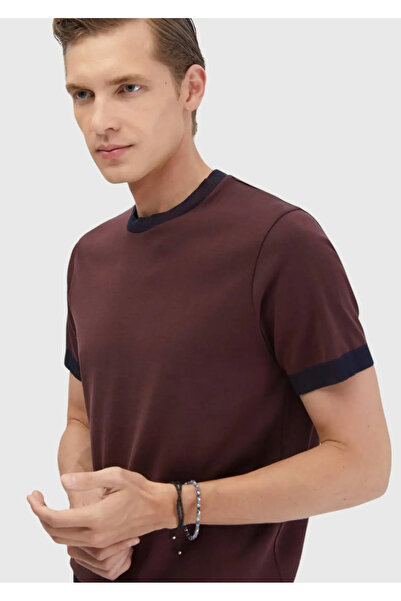 Ramsey Tile Plain Crew Neck 100% Cotton T-Shirt