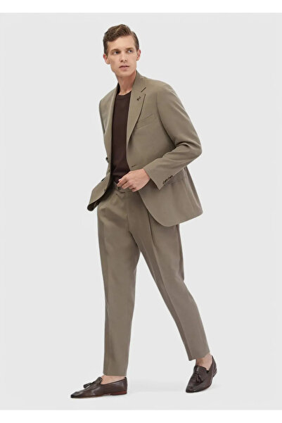 Ramsey Light Brown Plain Zeroweight Slim Fit Suit