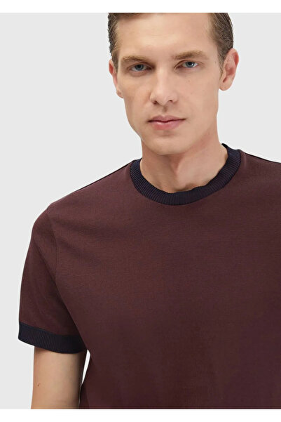 Ramsey Tile Plain Crew Neck 100% Cotton T-Shirt