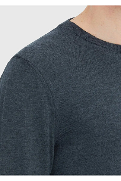 Ramsey Πλεκτό πουλόβερ με μασίφ μάλλινο μείγμα Anthracite Crew Neck