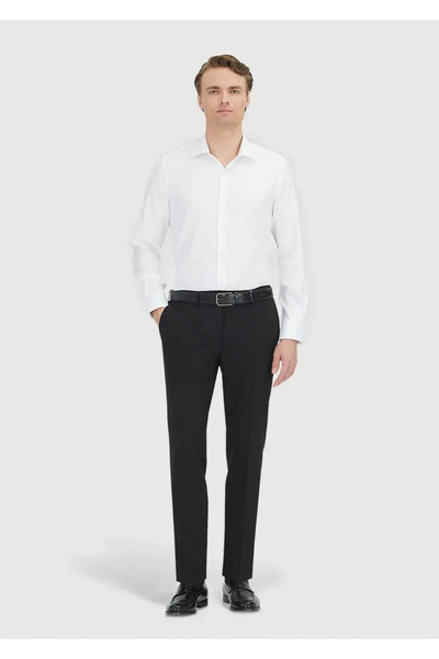 Ramsey White Regular Fit Woven Classic 100% Cotton Shirt