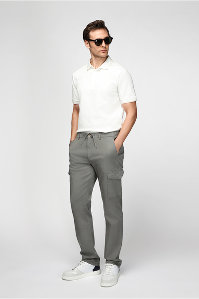 Kiğılı Regular Fit Stretch Fabric Buy Elastic Drawstring Lyocell Blend K Cargo Pocket I Jogger Pants