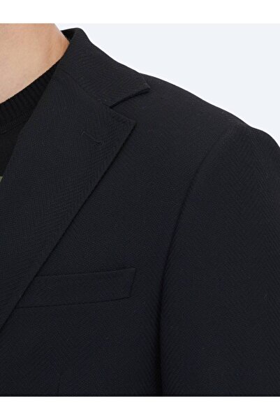 Kip Black Patterned Jacket