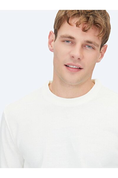 Kip Екрю велосипедний комір, прямий в'язаний светр