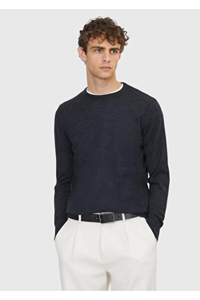 Ramsey Антрацит велосипедна яка с равна плетка от смесена вълна