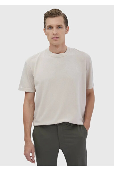 Ramsey Бежевий велосипедний комір, рівномірний трикотаж