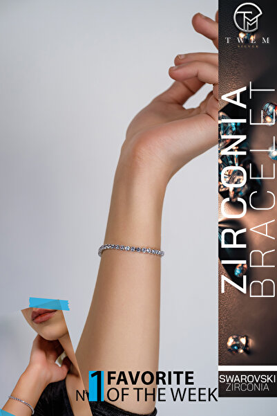 Swaroski Zirconia Taşlı Işık Yansıması Bileklik | Parlak ve Canlı