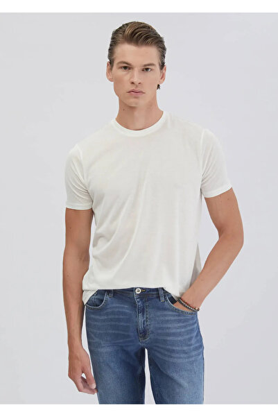 Ramsey Λευκό μπλουζάκι με λαιμόκοψη