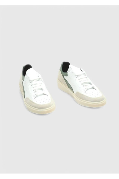 Ramsey Λευκά δερμάτινα αθλητικά παπούτσια