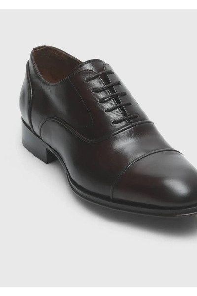 Ramsey Καφέ Δερμάτινα Κλασικά Παπούτσια