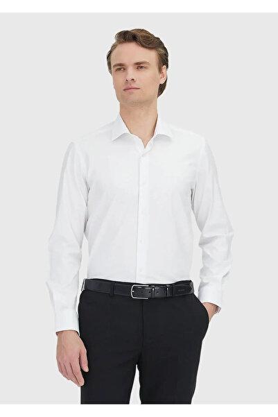 Ramsey White Regular Fit Woven Classic 100% Cotton Shirt