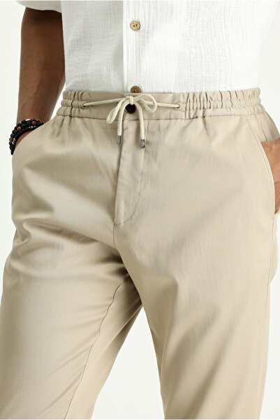 Kiğılı Slim Fit Slim Fit Elastic Waist Drawstring L Stretch Fabric Jogger Pants