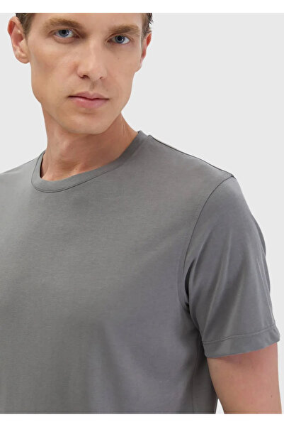 Ramsey Γκρι μπλουζάκι με λαιμόκοψη