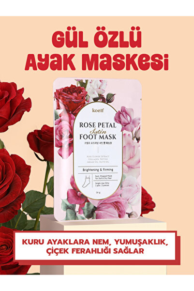 koelf Melting Essence Ayak Maskesi - Yoğun Nemlendirici, Çatlak ve Kuruluk Ka...