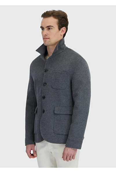 Ramsey Anthracite Regular Fit Wool Blend Sports Jacket