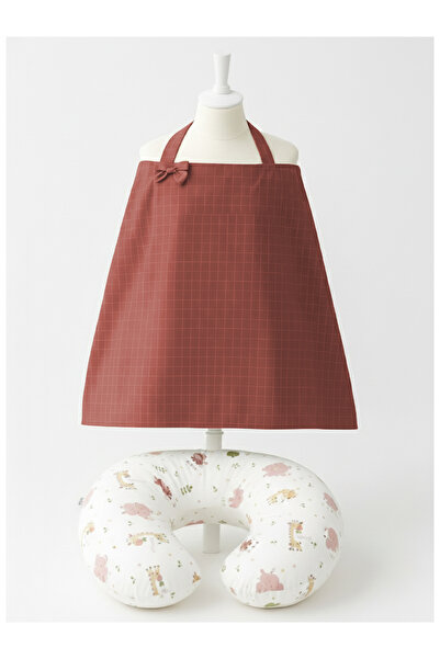 ngn collection Πλένεται από 100% βαμβακερή ποπλίνα μεγάλου μεγέθους μαξιλάρι θηλασμού + σαλιάρα θηλασμού μουσελίνας - Σετ θηλασμού για τη μητέρα