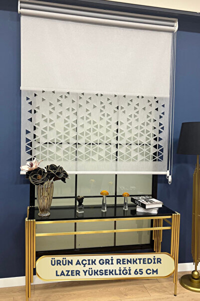 VOLPER MEKANİK Volper Vp1010 Çift Mekanizmalı Lazer Kesim Tül Ve Stor Perde (...