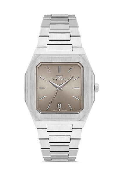 FERRO Silver Steel Band Men's Wristwatch F11481Awt-A19 3Atm Water Resistant 2 Years Warranty Gift Wrapped
