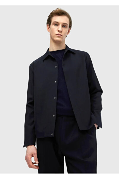 Ramsey Lacivert Düz Casual Fit %100 Yün Takım Elbise