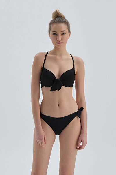 Dagi Schwarzes Spitzen-Bikini-Unterteil