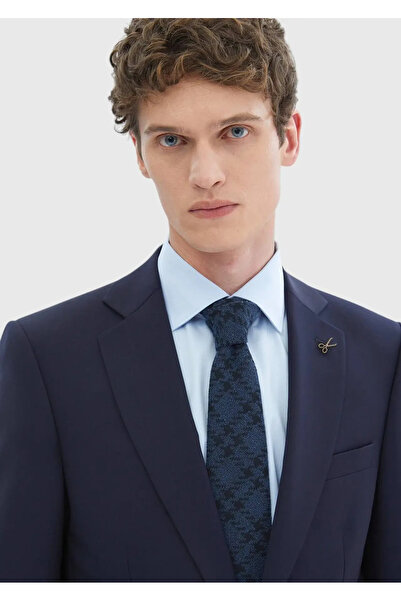 Ramsey Navy Plain Thin&Taller Slim Fit 100% Wool Suit