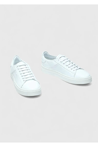 Ramsey White Leather Sneakers