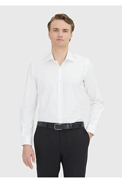 Ramsey White Regular Fit Woven Classic 100% Cotton Shirt