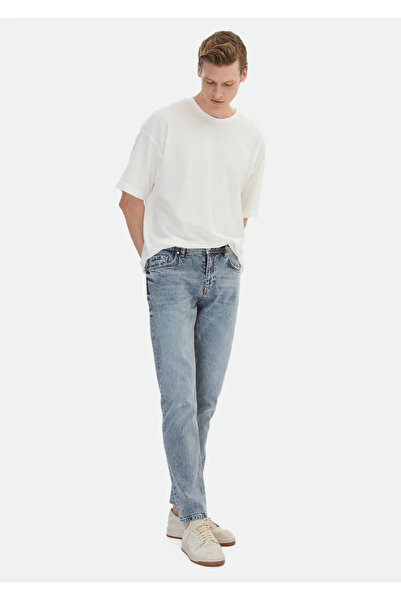 Ramsey T-Shirt Crew Neck 100% Cotton Ecru - Jacquard