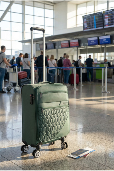 Wexta Valiz Büyük Boy Wx-3001 Model Vita Serisi BÜYÜK Boy Haki Kumaş Valiz