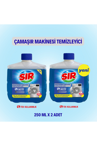 Sır Çamaşır Makinesi Temizleyici 250 ml 2'li