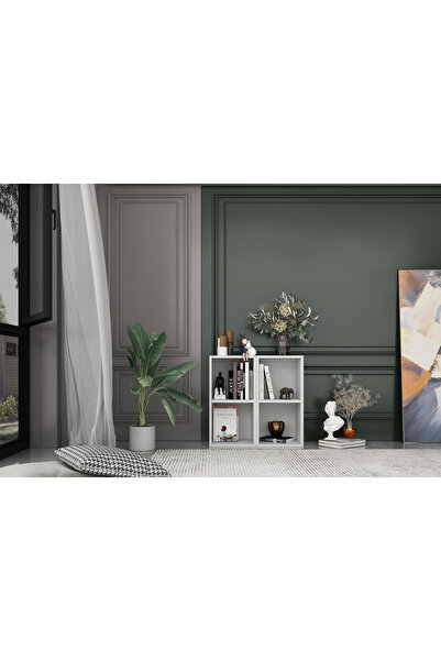 Nettrends Rafli Kitaplik 65 Cm Beyaz Ktp-1020