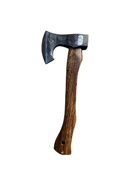 bym yapı Balta Dövme Çelik Yekpare Odun Yarma Kamp Baltası Ceviz saplı 1.1kg 40cm uzunluk