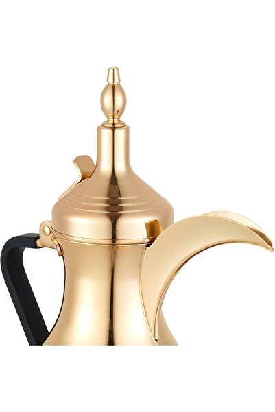 ALSAIF Saif 1-liter stainless steel electric coffee pot with digital display, gold color