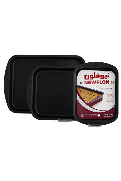 Newflon Rectangular Oven Tray Set Of 3 Pcs Size ( 25-29-35 )