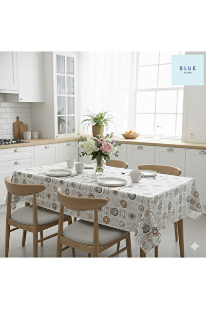 Blue Home 🆕 Față de masă din PVC căptușită cu fibre, anti-alunecare, reziste...