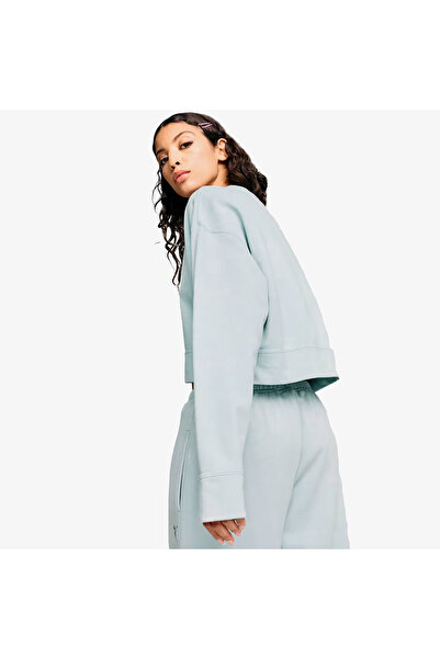 Puma Dare to Relaxed Washed Crew Women's Blue Sweatshirt