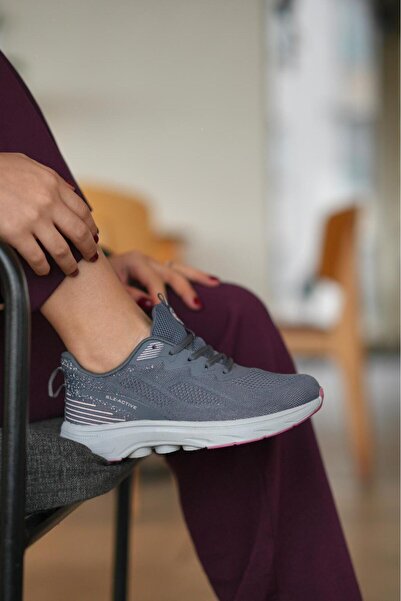 SOLAZER Kadın Füme Sneaker Günlük Rahat Spor Ayakkabı 043