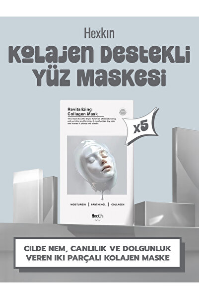 Serrano Markt Hexkin Kolajen ve Peptit Maske - Anti Aging Sıkılaştırıcı Yüz M...