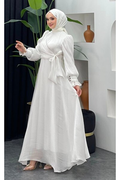 GÜZELLER Βραδινό φόρεμα Jan Jan από ύφασμα με πλαϊνή δέσμη για γάμο, αρραβώνα, ειδική περίσταση