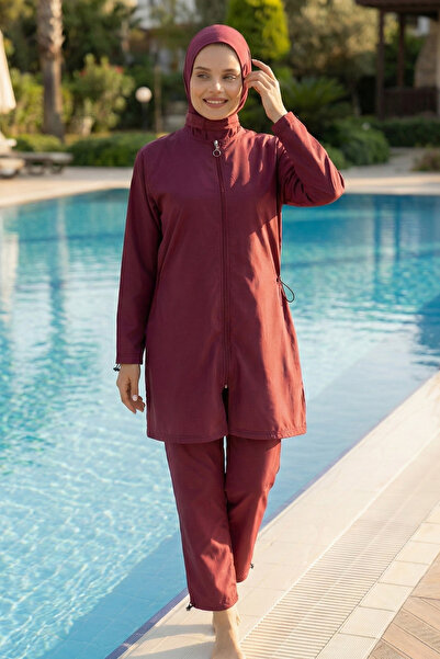 LEOMA ملابس سباحة حجاب من قماش المظلة قابلة للتعديل وطاردة للماء وسريعة الجفا...