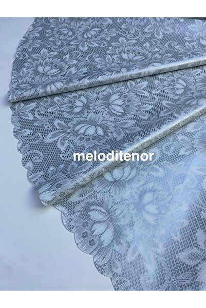 polset Lined Non-Slip Pearlescent Gauze Lace Embroidery Pattern Wipeable Pvc Round Oilcloth Tablecloth