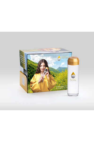 RARE Water RARE Natural Mineral Sparkling Water 12x 330ml - Glass