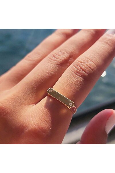 FasekGold Gümüş Yüzük - Kadın Mühür 925 Ayar Gümüş Yüzük - Kişiselleştirebili...