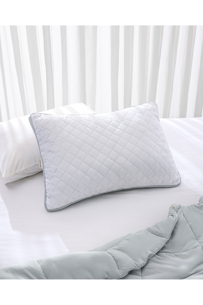 Madame Coco Подушка з кондиціонером - біла/світло-сіра - 50x70 см