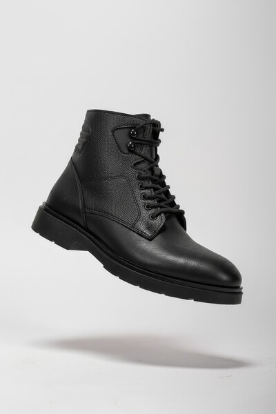 Riccon Urugnil Men's Zippered Boots0012562 Black