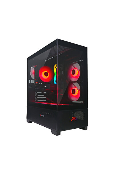 MIEXCITE كمبيوتر ألعاب G6MATX PRO i5 12400F RTX 5060 16GB 1TB SSD أسود