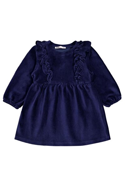 Civil Girls فستان مكشكش للأعمار من 2 إلى 5 سنوات - أزرق داكن للأعمار من 2 إلى...